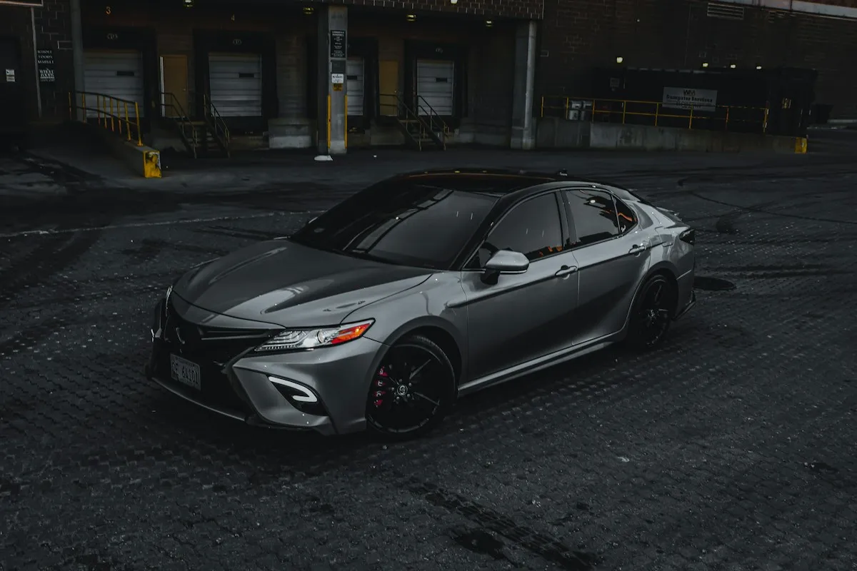 A grey 2024 Toyota Camry XSE with a black roof